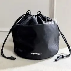 トポロジー 美品 リバーシブル バケット バッグ 巾着 ポーチ ショルダーバッグ