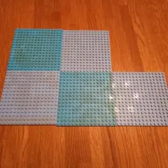 LEGO ブロックプレート 水色 5枚セット