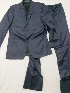 ◎カルバン・クライン スーツセットアップ ネイビー系 ストライプ メンズ 38