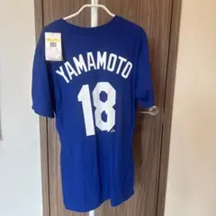 新品 山本由伸 ドジャース ユニフォーム S 背番号18 MLB ブルー - メルカリ