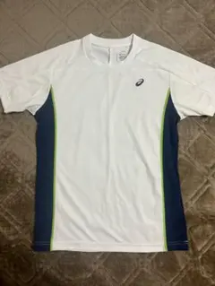 asics スポーツウェア Mサイズ ホワイト/ネイビー