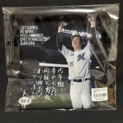 美馬学投手引退記念グッズ(直筆メッセージ) 巾着　ポーチ