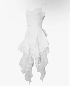 最終お値下け celon frill tiered maxi dress S - メルカリ