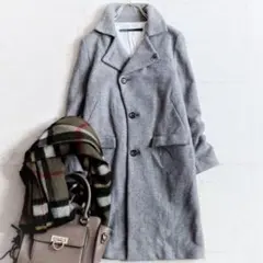 最終オークション‼️ギャルリーヴィー カシミヤロングコート グレー