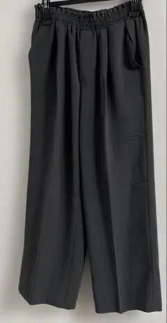 サマンサモスモスブルーストレートイージーパンツ ゴムウエスト　フリー