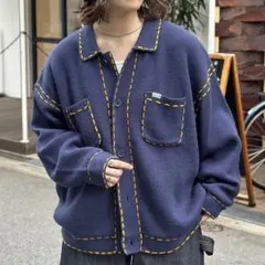 CPCM ハンドステッチニットシャツ L