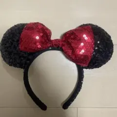 【美品】ミニーカチューシャ スパンコール　ディズニー