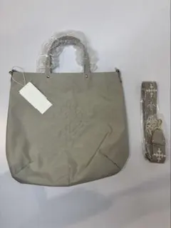 russet ベージュ トートバッグ ショルダーストラップ付き
