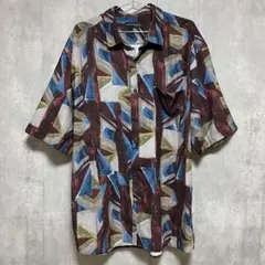 【Confirm】ルーズシルエット 総柄 プリント 半袖シャツ