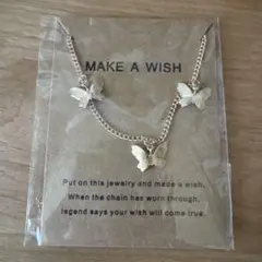 MAKE A WISH 蝶ネックレス
