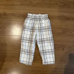 チェックパンツ