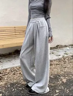 SHEIN スウェットパンツ グレー レディース