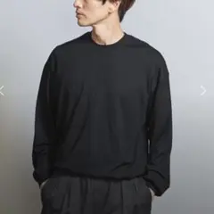 BEAUTY&YOUTH ウォッシャブルウールロングスリーブTシャツ 黒