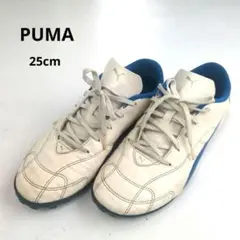 PUMA スニーカー 25cm ホワイト/ブルー