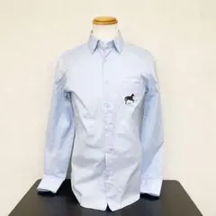 【超美品】グッチ 19SS 胸ポケットホース刺繍長袖シャツ ブルーのサムネイル