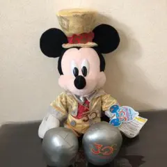 ミッキー　ぬいぐるみ　30周年　クリスマス ヴィンテージ発売30年前❤️ミッキー＆ミニークリスマス
