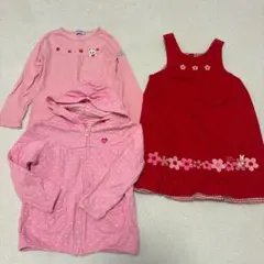 ミキハウス　まとめ　長袖Tシャツ・ジャケット・ワンピースセット