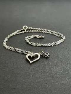 シルバー ハート型 ネックレス