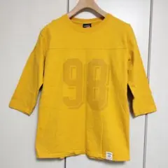 tommy goodwear トミー グッドウェア フットボールT 七分 黄 L