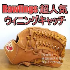 ローリングス ビンテージ 布ラベル サークルR 金具ハトメ 内野用 軟式