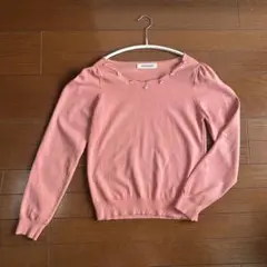朱色 ニット