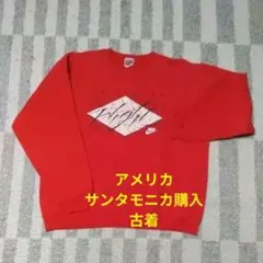 NIKE トレーナー 古着 レッド 赤