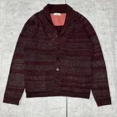 SHIPS ショールカラー カーディガン ウール×コットン シップス