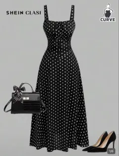 SHEIN ドットワンピース　4L