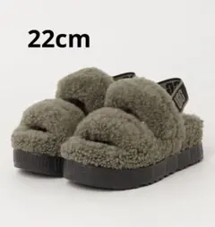 UGG W OH FLUFFITA カーキ22cm