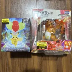 新品未開封　モンコレ　キョダイマックス　リザードン　ひこうテラスタルピカチュウ