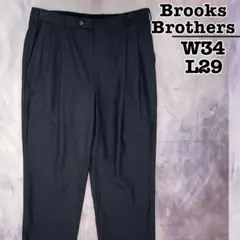 BROOKS BROTHERS　スラックス　ダークグレー　ウール　W34 L29