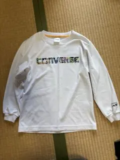 CONVERSE 長袖 Tシャツ ホワイト　140 バスケのサムネイル