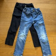 RADCHAP 110サイズ デニム&ブラックパンツセット