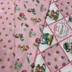 QUILT GATE 動物プリント綿生地　2Mカット×3枚セット