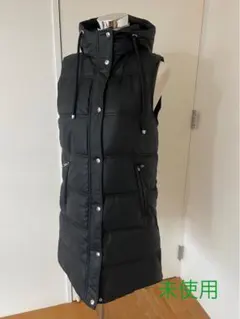 【未使用】 ZARA フード付き キルティング ダウン ベスト