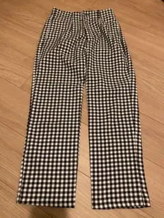ギンガムチェック柄 スキニーパンツ Sサイズ