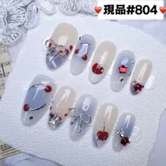 804現品推しネイルチップ付け爪量産型姫ギャルクロムハーツチークy2k痛