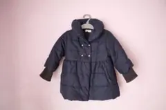 ネイビー 中綿コート リブ付き袖 キムラタン　ビケットクラブ