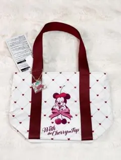 東京ディズニーランド　ミニー　ランチバッグ　さくらんぼ　チェリー　トートバッグ