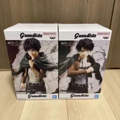 進撃の巨人　リヴァイ　エレン　フィギュア　grandista