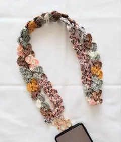 ハンドメイド 編み物 かぎ針編み ショルダーストラップ