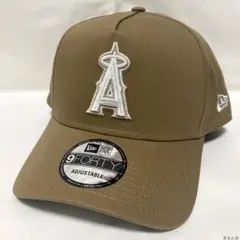 NEWERA　ロサンゼルス　エンゼルス　キャップ　カーキ　ホワイト　グレー