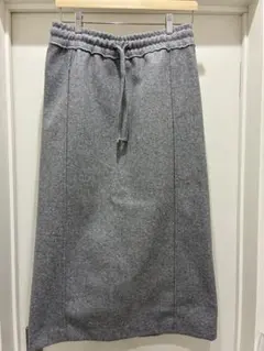 美品　ZARA ロングスカート グレー Sサイズ