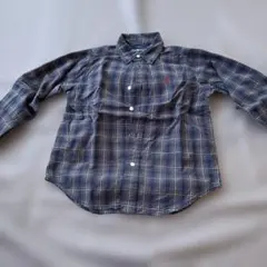 Ralph Lauren 長袖シャツ ネイビー系チェック サイズ5