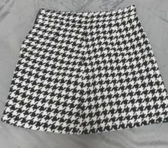 ハウンドトゥースパターン タイトスカート風パンツ L 【値下げ】