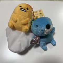 ぐでたま ぼのぼの ぬいぐるみ マスコット キーホルダー 2個セット