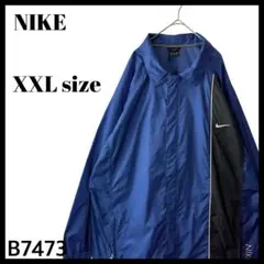 00s Y2K ナイキ 襟付き ナイロンジャケット ウィンドブレーカー XXL