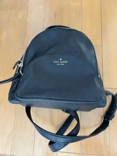 kate spade ブラックレザーバックパック