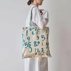 アクタス　Chaledo コットンマイバッグ 　2023ネン　数字　トートバッグのサムネイル