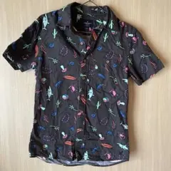 American Eagle 半袖シャツ 総柄 アロハシャツ　XSのサムネイル